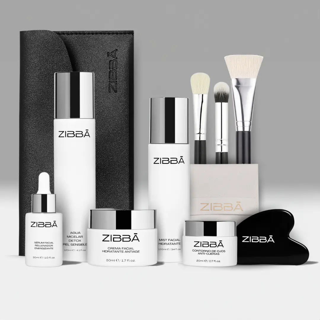 Kit Total ZIBBÁ + ¡Estuche con brochas y Gua Sha de Regalo!